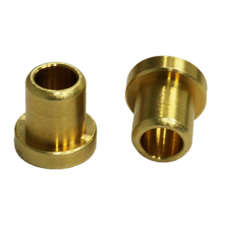 CNC Turning High Precision Custom Brass Washer C3604 Flange Sleeve Bearing Bushing