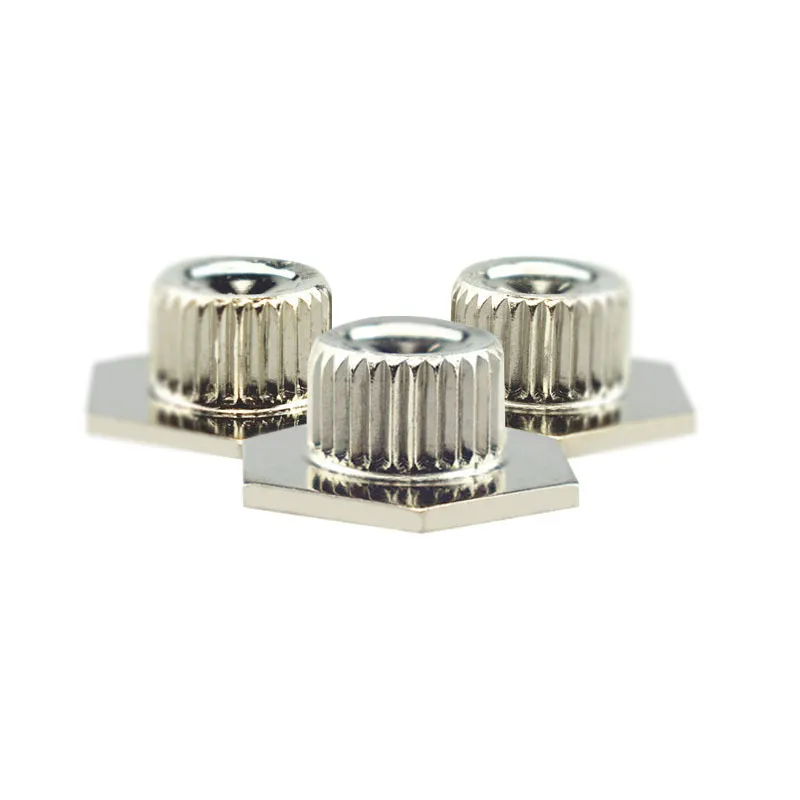Custom-Made-304-Stainless-Steel-Knurled-Insert-Hex-Head-Snowboard-Wakeboard-Nut