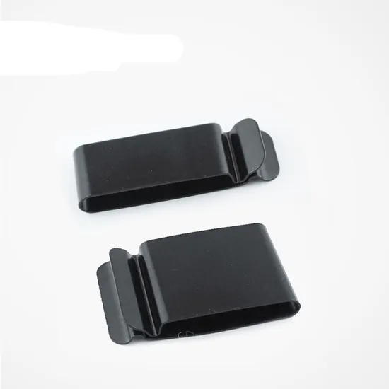 Factory Whosale 22*67mm Metal Black Spring Belt Holster Clip