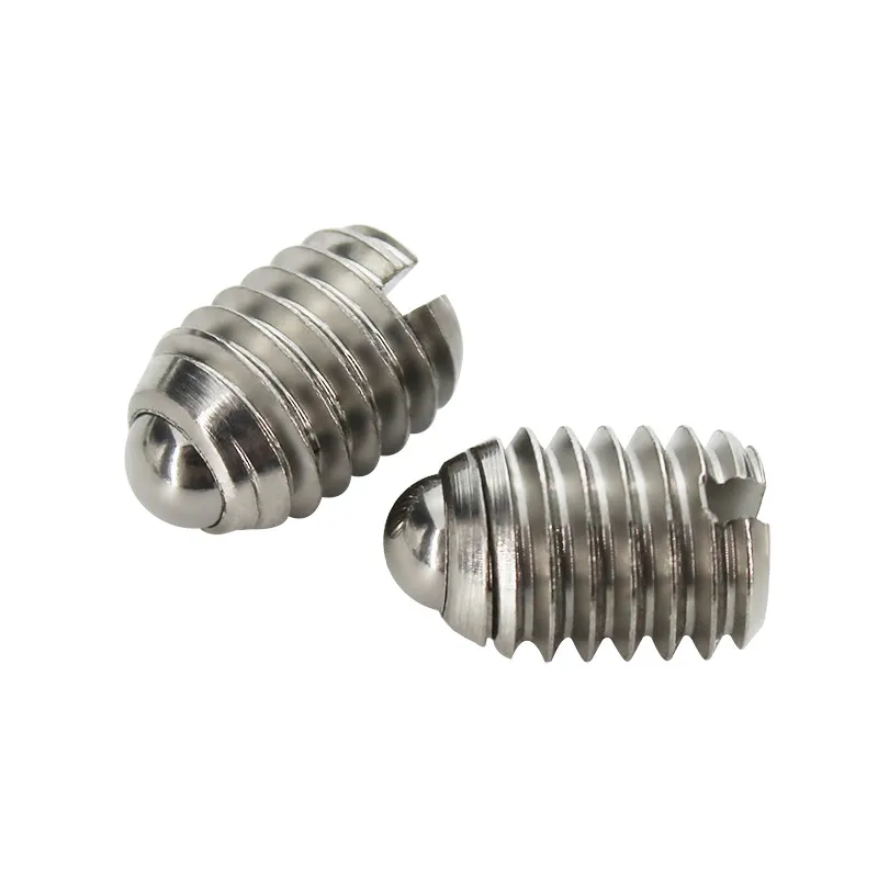 M2.5 M3 M4 M5 M6 M8 Stainless Steel Slotted Set Screw with Spring Threaded Ball Spring Plunger
