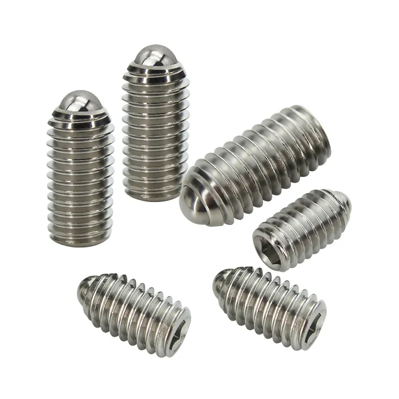 M2-5-M3-M4-M5-M6-Stainless-Steel-Hex-Socket-Set-Screw-Threaded-Ball-Spring-Plunger