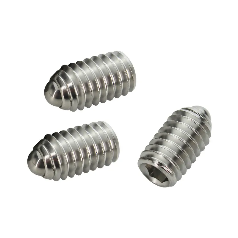 M2.5 M3 M4 M5 M6 Stainless Steel Hex Socket Set Screw Threaded Ball Spring Plunger