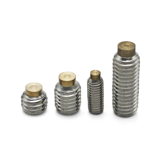 M2 M2.5 M3 M4 M5 M6 M8 Stainless Steel Hex Drive Brass Tip Set Screw