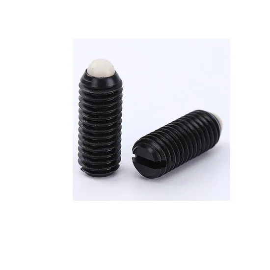 M3-M4-M5-M6-M8-POM-Slotted-Threaded-Screw-Steel-Black-Oxide-Ball-Spring-Plunger