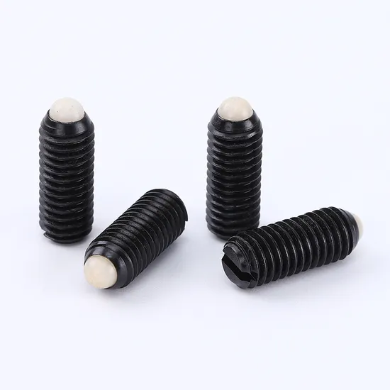 M3-M4-M5-M6-M8-POM-Slotted-Threaded-Screw-Steel-Black-Oxide-Ball-Spring-Plunger
