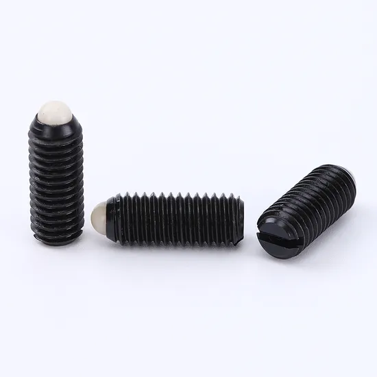 M3-M4-M5-M6-M8-POM-Slotted-Threaded-Screw-Steel-Black-Oxide-Ball-Spring-Plunger