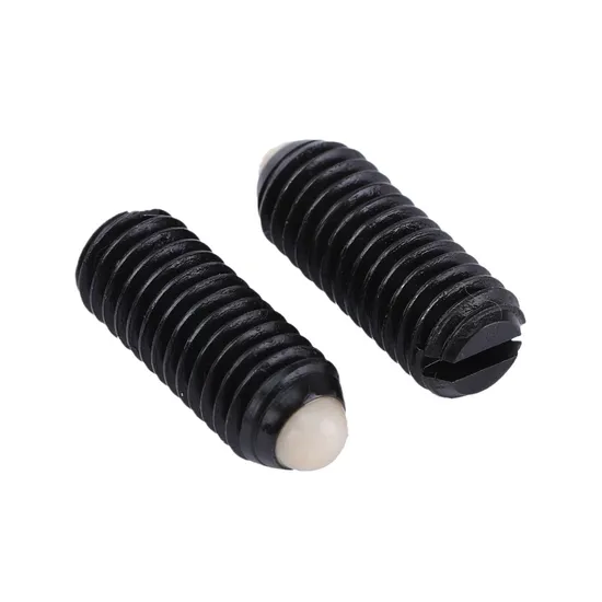 M3 M4 M5 M6 M8 POM Slotted Threaded Screw Steel Black Oxide Ball Spring Plunger