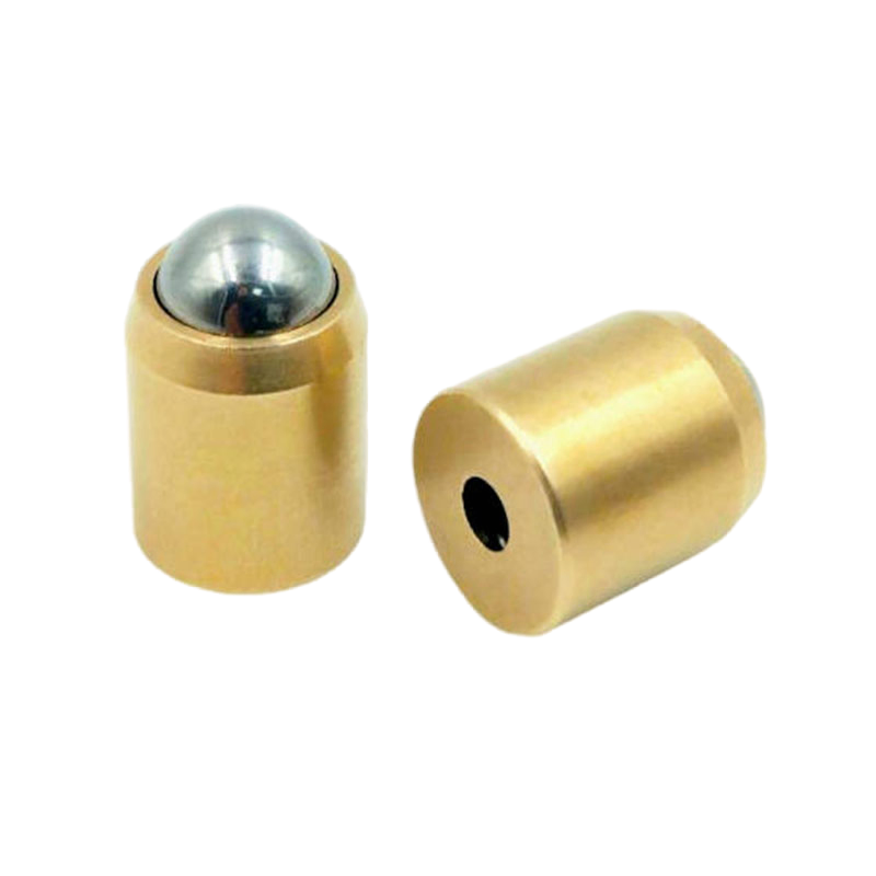 Press-Fit Ball-Nose Spring Plunger Inox Brass Smooth Ball Plunger Without Collar