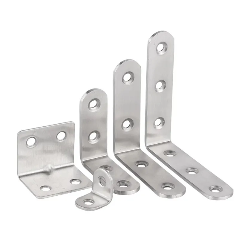 Stainless-Steel-Metal-Bracket-Support-Corner-Brackets-Right-Angle-Wrought-L-Shaped-L-Brackets